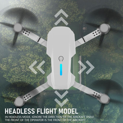 E88 Drone With Dual Camera, Mobile App Control, Indoor Flying Toy RC Plane With Video Function - Ideal Gift For Beginners, Christmas Halloween Thanksgiving Birthday Gift (Gray+Dual Batteries)