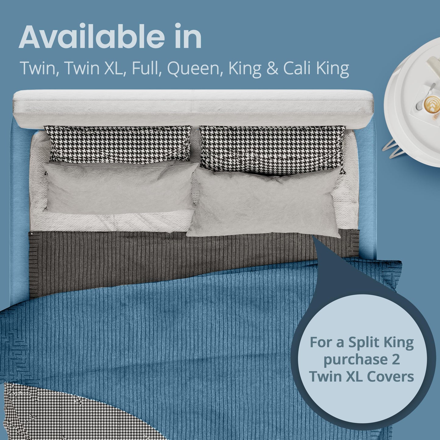 SafeRest Waterproof Queen Size Mattress Protector - Fitted with Stretchable Pockets - Machine Washable Cotton Mattress Cover for Bed