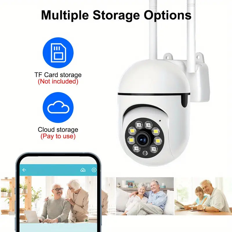 Cámara de seguridad con visión nocturna de color completo